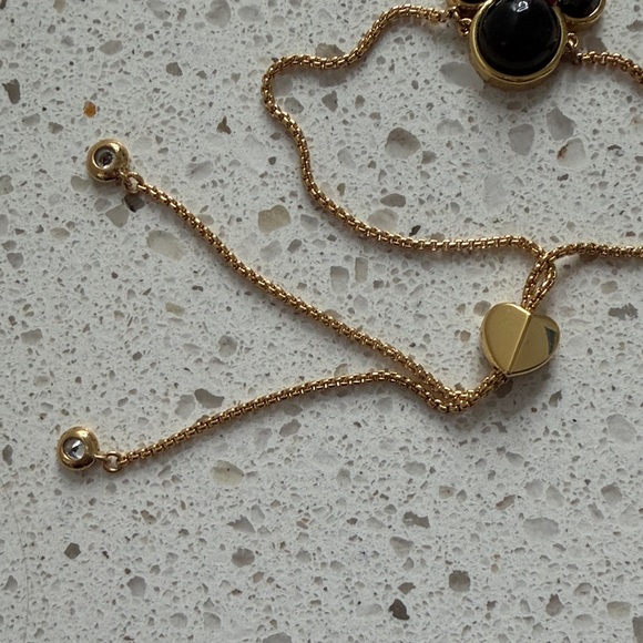 Elegant Disney Gold Bracelet with Red and Black Details Featuring Minnie Mouse - Picture 3 of 4